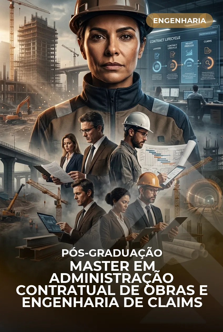 Capa do curso Master em Administração Contratual de Obras e Engenharia de Claims