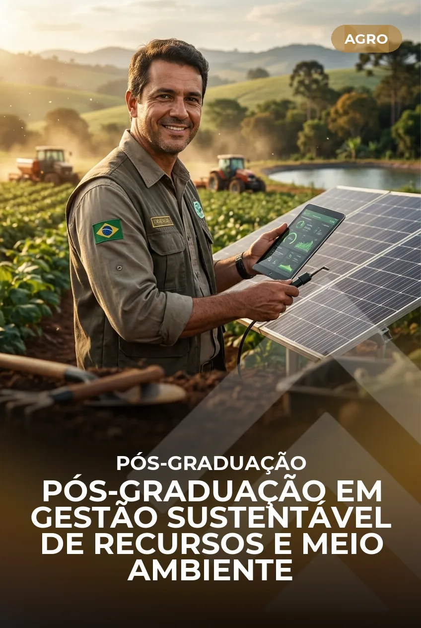 Capa do curso Pós-Graduação em Gestão Sustentável de Recursos e Meio Ambiente
