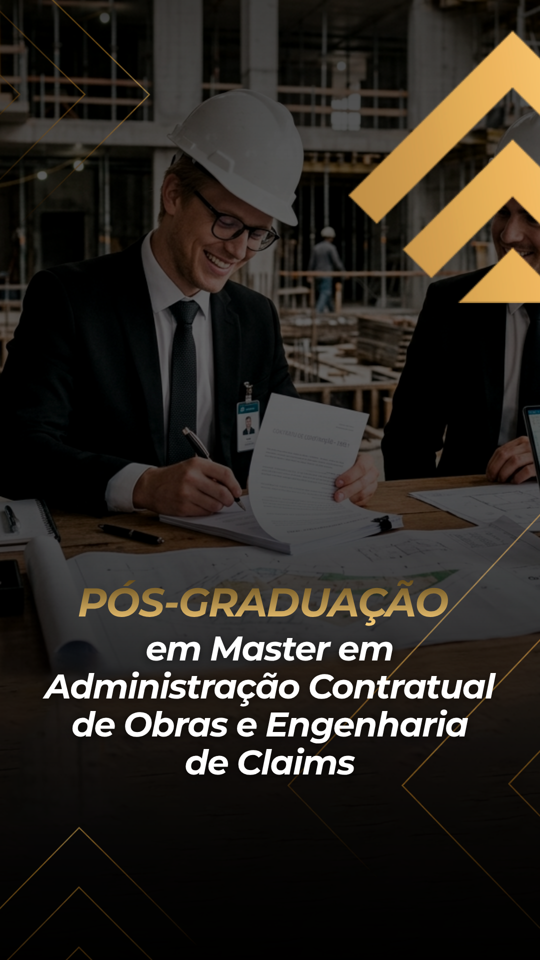 Capa do curso Master em Administração Contratual de Obras e Engenharia de Claims